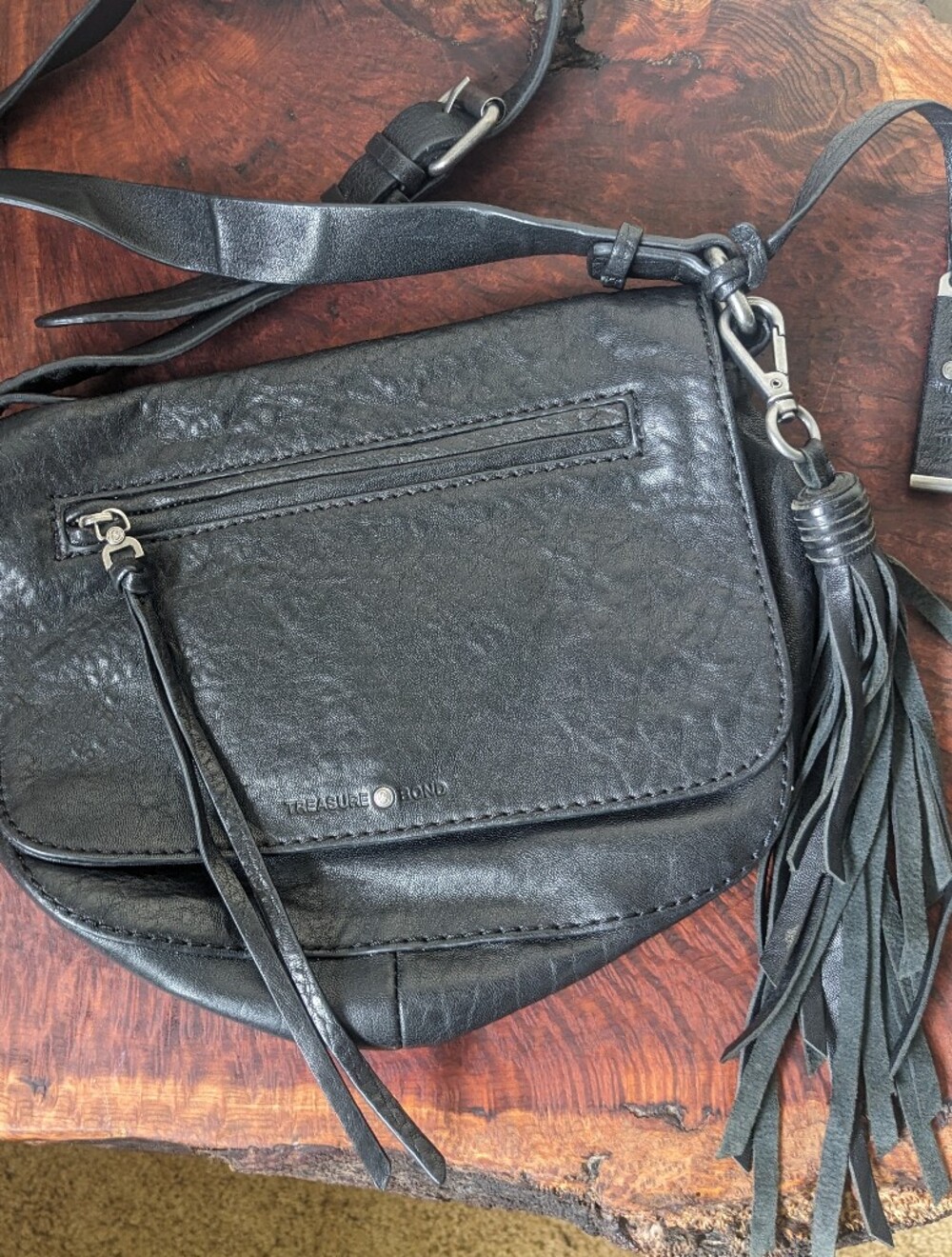 Treasure & Bond Purse With Tassels +  Keychain